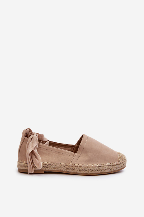 Bonded Suede Espadrilles Beige Ismanne