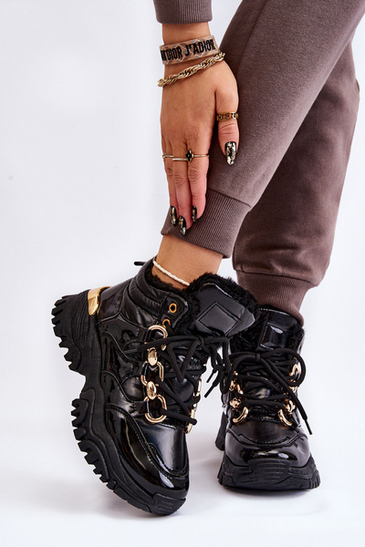 Ženské izolované športové topánky, čipky Black Bastini -UP