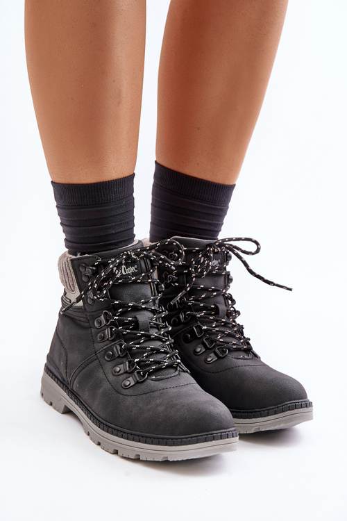 Zateplené Dámske Čižmy Lee Cooper Čierne LCJ-24-03-3043