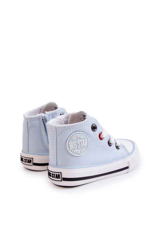 Detské vysoké tenisky s veľkou hviezdou HH374088 Blue Slider