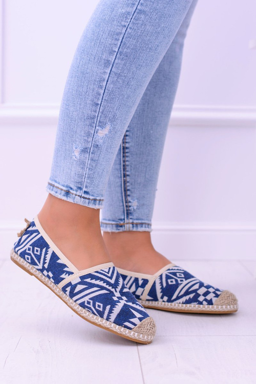 Lu Boo dámské modré prádlo Espadrilles Aztec Bimbi