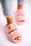 Dámské Kožešinové Oranžové Papuče Cotton Candy