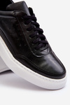 Pánské kožené sportovní boty Zazoo 1544 černé