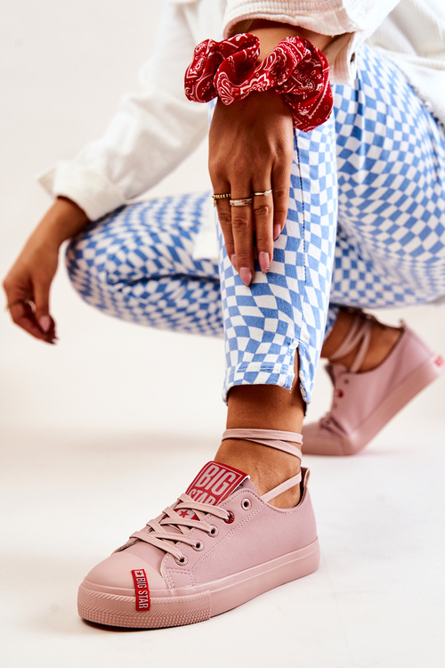 Dámska veľká hviezda JJ274167 Pink Sneakers