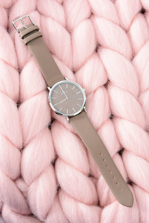 Hnedá štýlová koža Dámske hodinky Giorgio & Dario