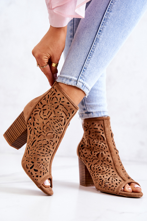 Prolamované Boty Na Sloupek Camel Brittany