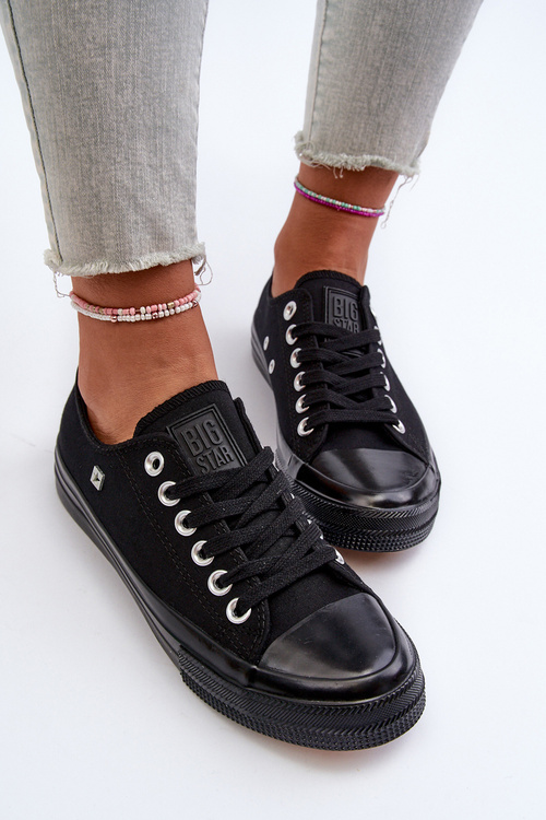 Klasické Dámske Tenisky Big Star NN274284 Čierne