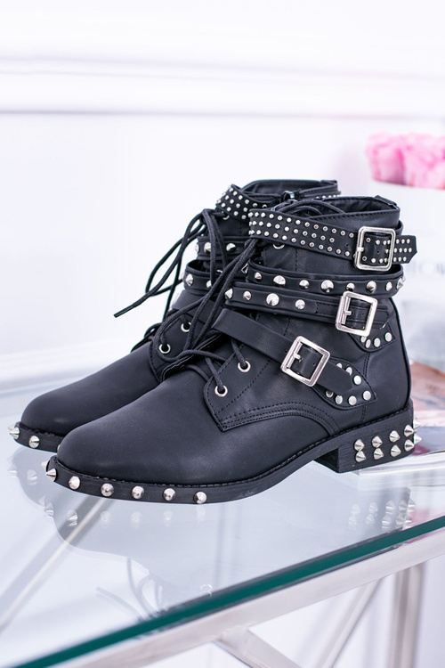 Lu boo boo verona topánky s gombíkmi hroty Buckle rock