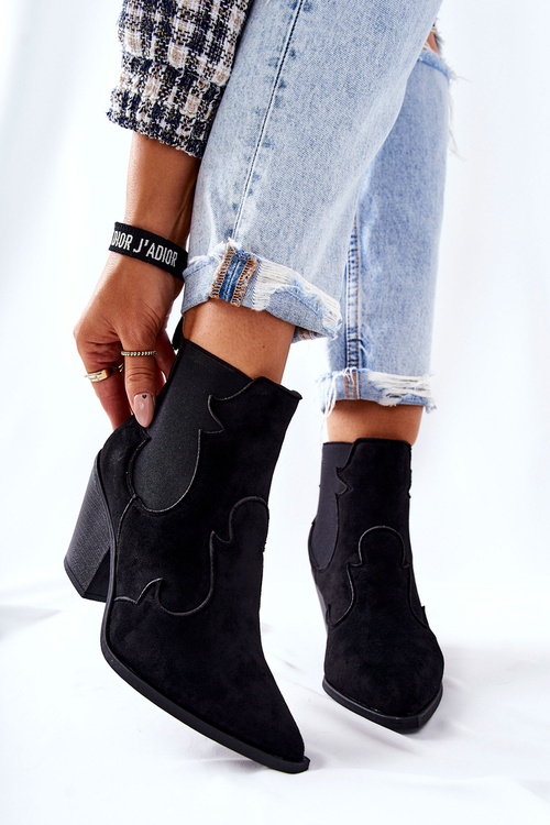 Black Maurelle Cowboy topánky