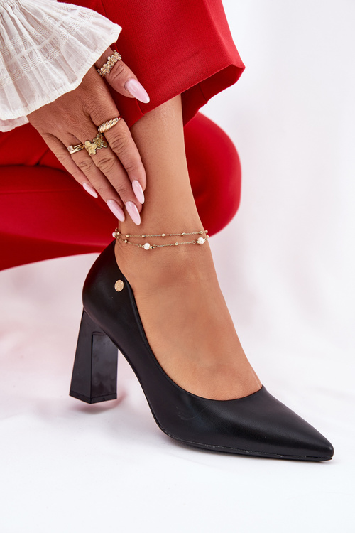 Elegantní Lodičky Na Slupek Vinceza 62221 Černé