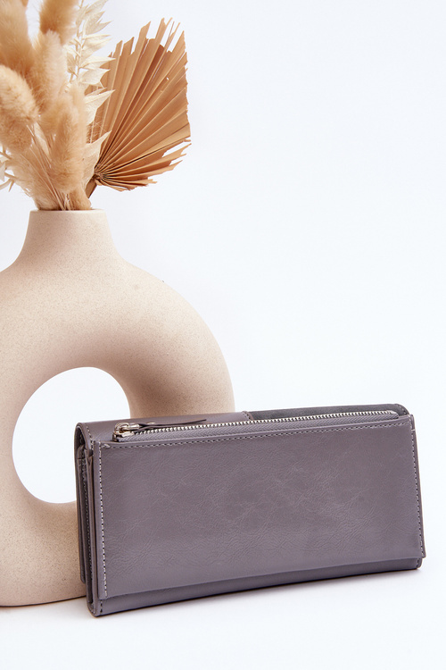 Dámská peněženka se zapínáním na magnet Šedá Harmale