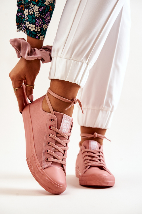 Veľká hviezda JJ274005 Nízke tenisky tmavo ružové