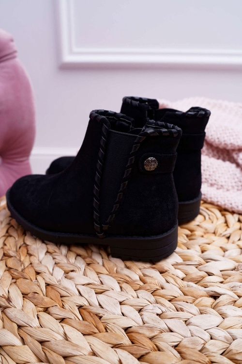 Dětské kotníkové boty černé Sicarro