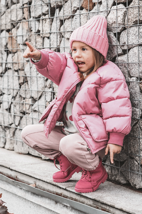 Dětské boty Trappers se zipy fuchsie Dexter