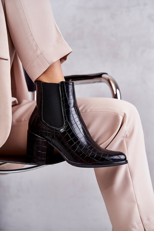 Hadí kožené kozačky La.Fi 260038B-XC černe