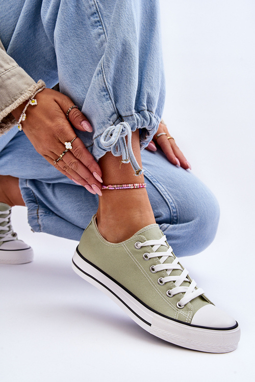 Klasické nízky tenisky svetlo zelené zelené Vegas