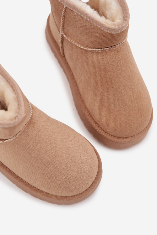 Detské mládežnícke snehule s teplou podšívkou béžové Mireya