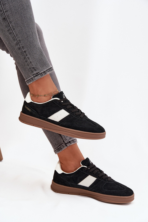 Semišové dámské tenisky Vinceza 14029 Černé