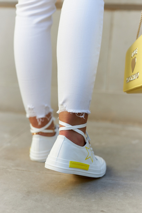 Dámske nízke tenisky Veľká hviezda JJ274384 biela