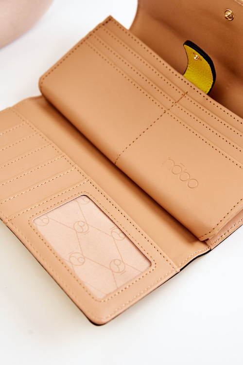 Dámska veľká kožená peňaženka Nobo M0123-C002 žltá