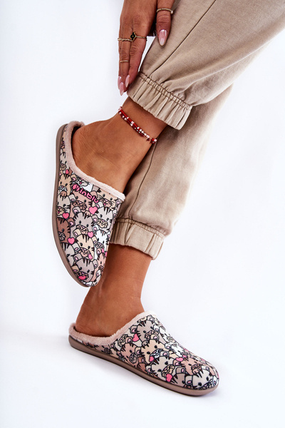 Domáce žabky u mačiek Inblu GF-12-011 béžová