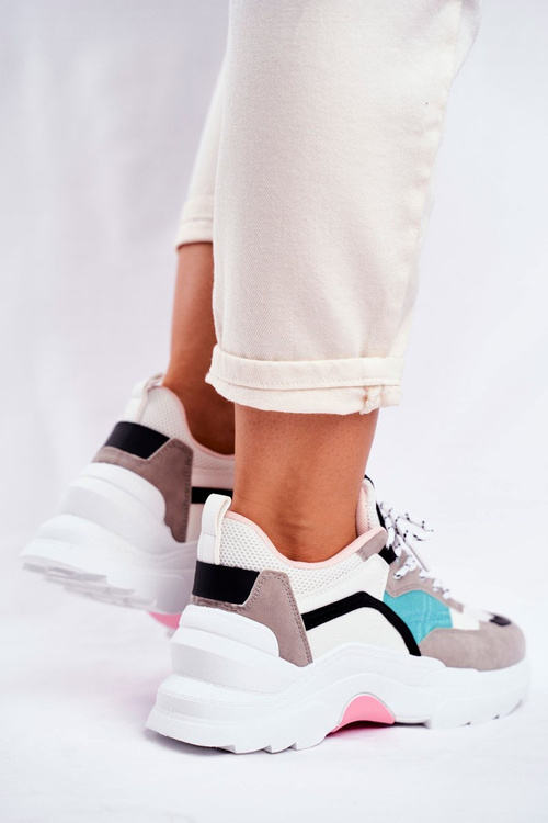 Dámske športové topánky tenisky biele a zelené Mindanao