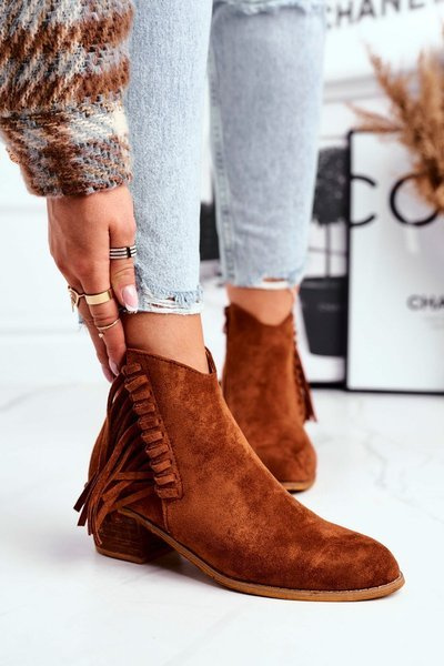 Dámské Kotníkové Boty Kovbojské Camel Mirage