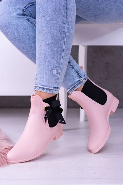 Ružové matné dámske galoshes jedného dňa Jodhpur topánky