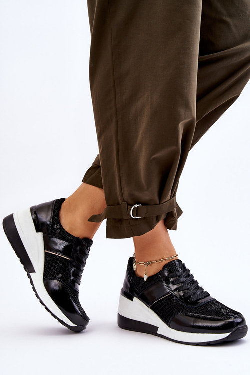 Dámska čierna Crosby Sports Sports Shoe Shoe