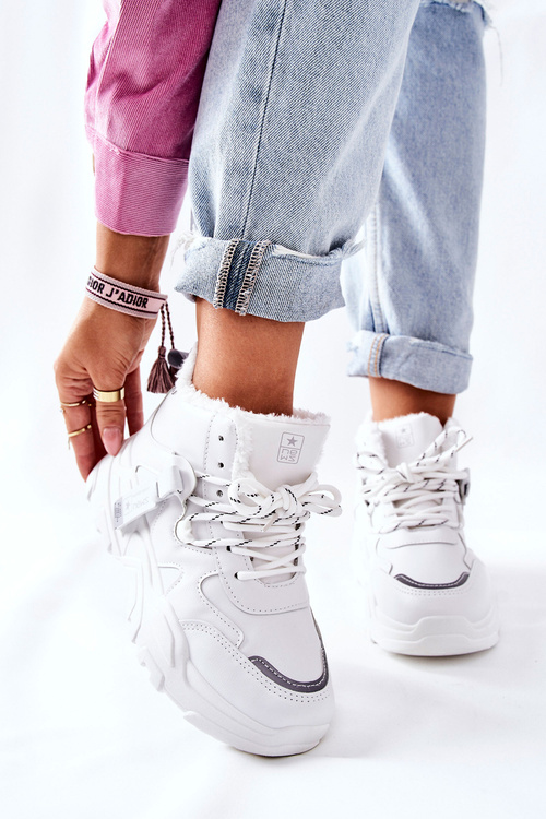 Dámské zateplené Sneakersy Bílé Kaphia