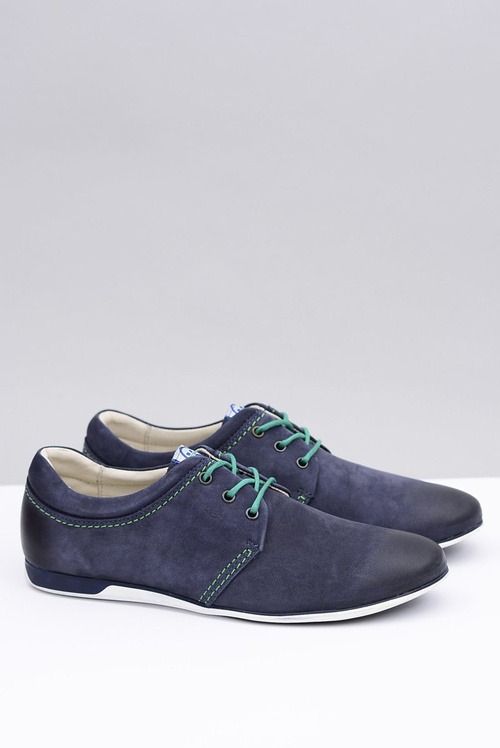 Dimonde Navy Blue Pánske kožené topánky