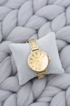 Women's Golden Stylish Watch with Bracelet