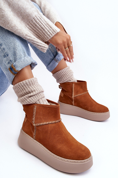 Dámské semišové sněžnice Maciejka 06257-29 Hnědé