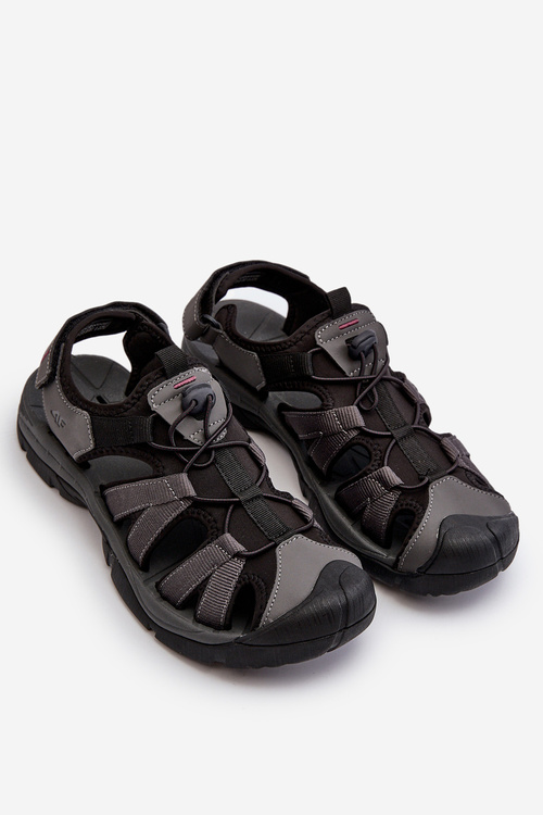 Pohodlné pánské sandály 4FRSS24FSANM058-23S šedé