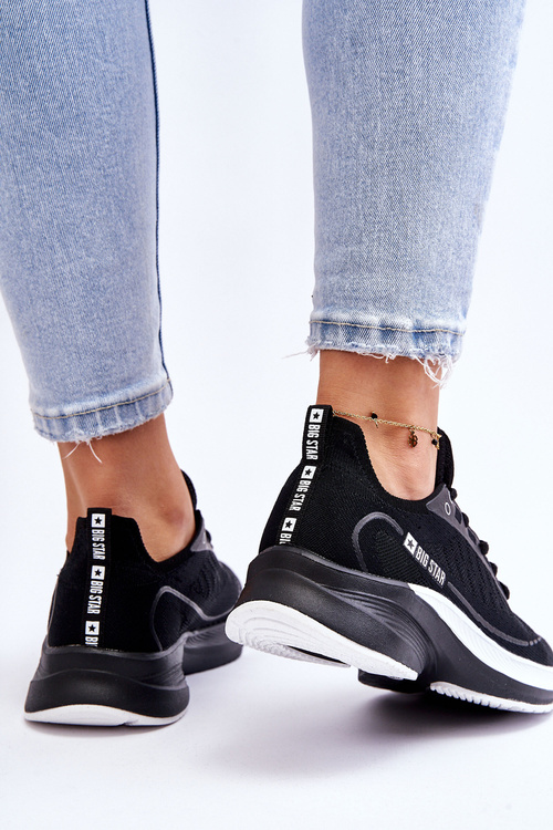 Pamäťový penový systém Big Star LL274327 Čierne športové topánky