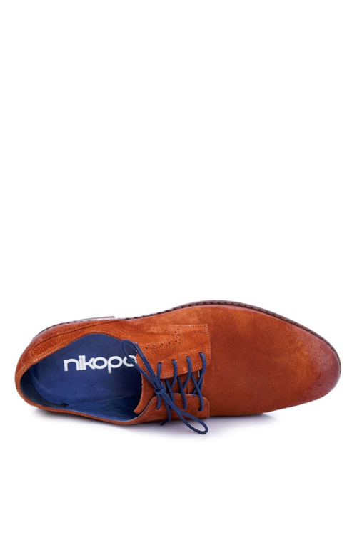 Pánské Polobotky Casual Každodenní Nikopol Kožené Camel Lajos