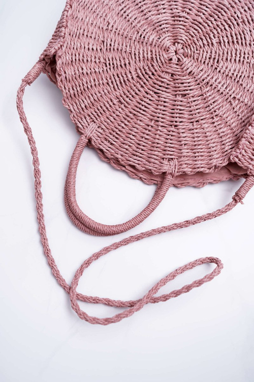 Pletena kabelka Octario Růžová