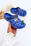 Dětské pěnové lehké sandály Crocs Modre Sweets