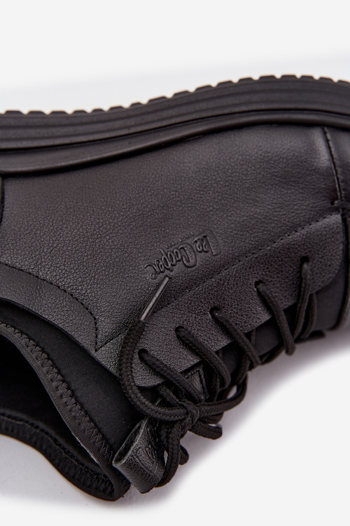 Kožené pánské polobotky Lee Cooper LCJ-26-33-3964 Černé