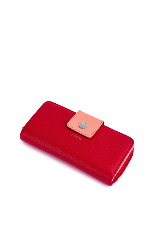 Velká dámská peněženka na zip Červeno-oranžový Huntress