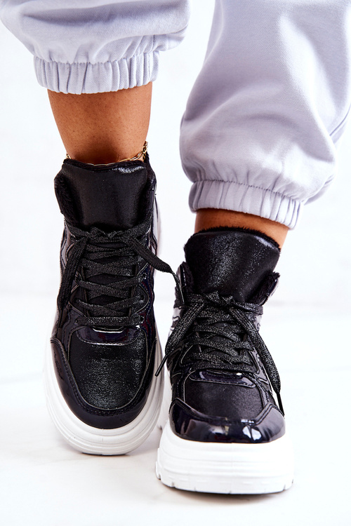 Black Joenne izolované športové topánky