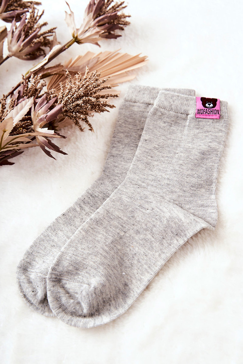 Detské ponožky so sivým medvedíkom