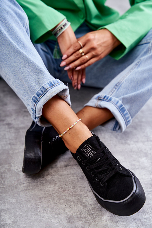 Dámske materiálne tenisky Big Star KK274036 čierna