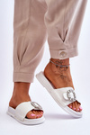 Dámska platforma Flip -flops s ozdobou White Beneca