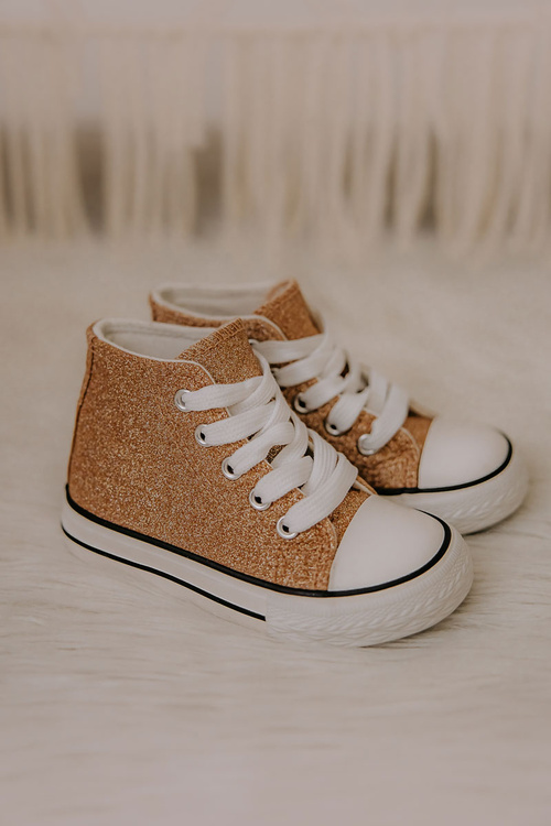 Detské vysoké tenisky Pink Gold Catrina