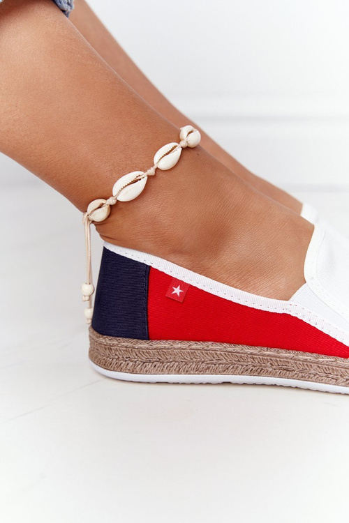 Dámska Espadrilles Big Star HH276009 biela a červená