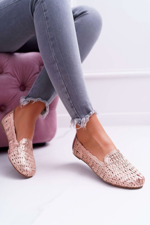 Dámské Baleríny Lu Boo Růžové Zlaté 4Ever