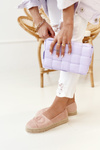 Dámske espadrilles na slamy Platform Pink Febi