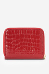Dámská peněženka z přírodní kůže s zvířecím vzorem malý Nobo NPUR-LR0020-C005 Červený
