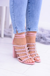 růžové dámské sandály na sloupu Ysmira